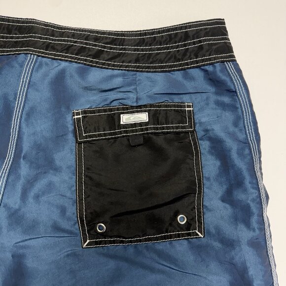 Vintage Quiksilver Board Shorts Swim Trunks Mens 38 Blue Y2K 90s - Picture 5 of 11